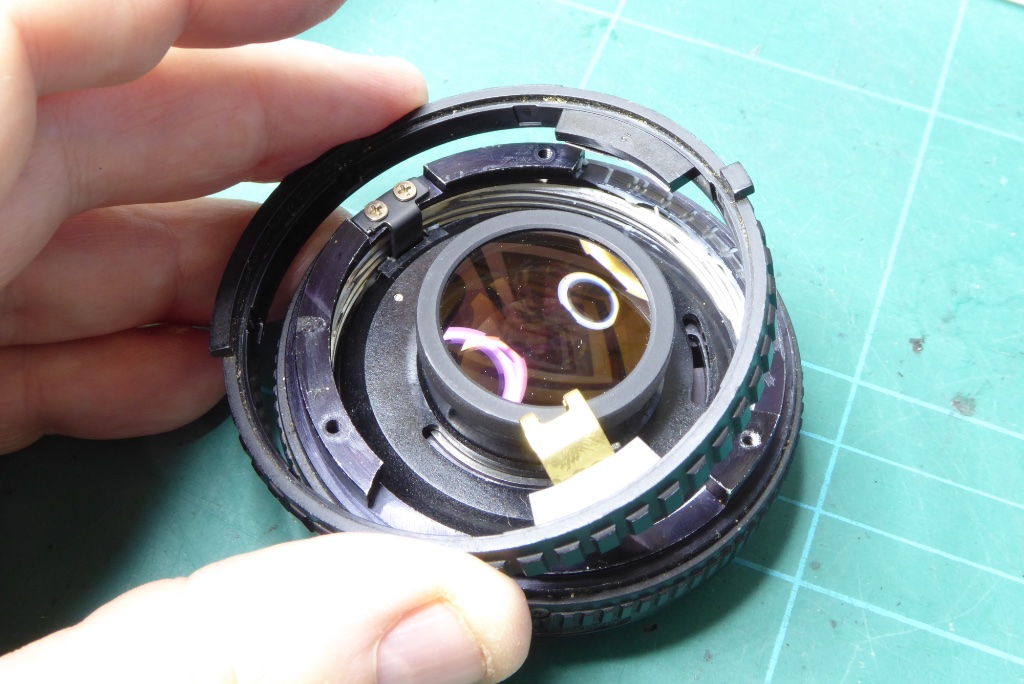 Removing the aperture ring