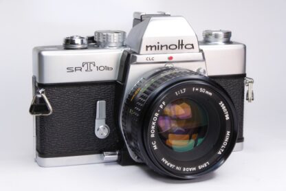 Minolta SRT-101b 35mm Film SLR - front oblique