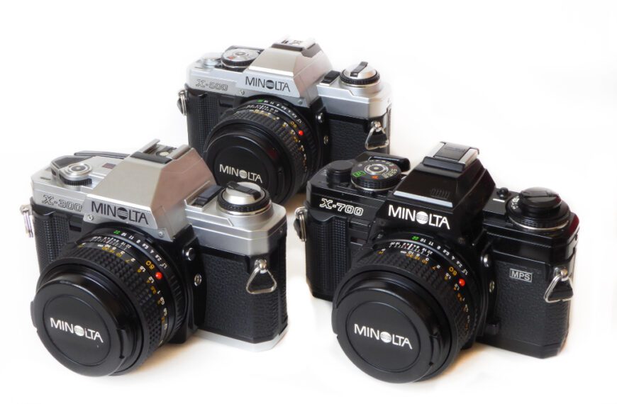 Minolta X Series 35mm Cameras X-500 X-300 X-700