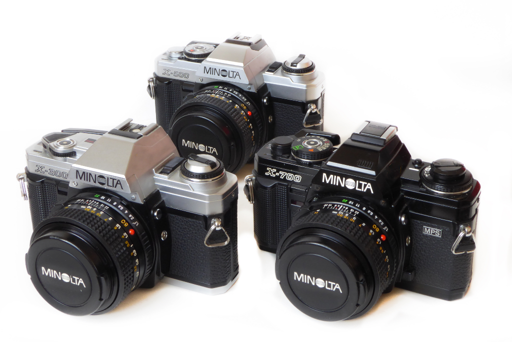 Minolta X Series 35mm Cameras X-500 X-300 X-700