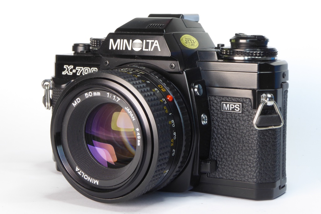 Minolta X700 with standard MD 50mm f1.7 lens