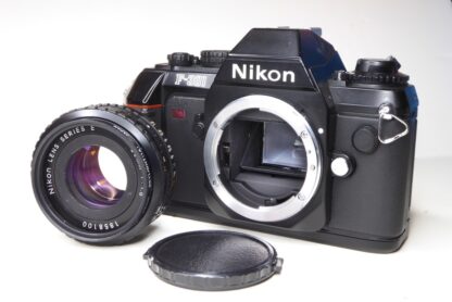 Nikon F-301 35mm SLR with series E lens