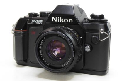 Nikon F-301 35mm SLR Front Oblique