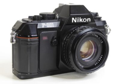 Nikon F-301 35mm SLR Front Oblique