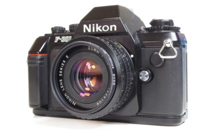 Nikon F-301 35mm SLR - Front Oblique View