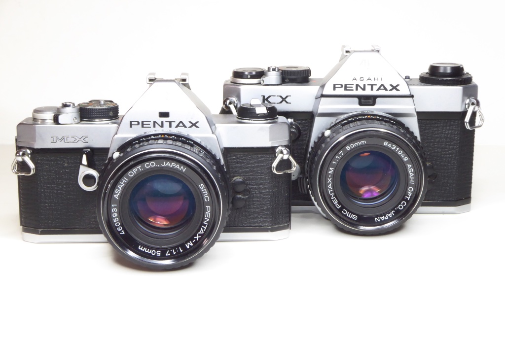 Pentax MX and KX 35mm SLRs