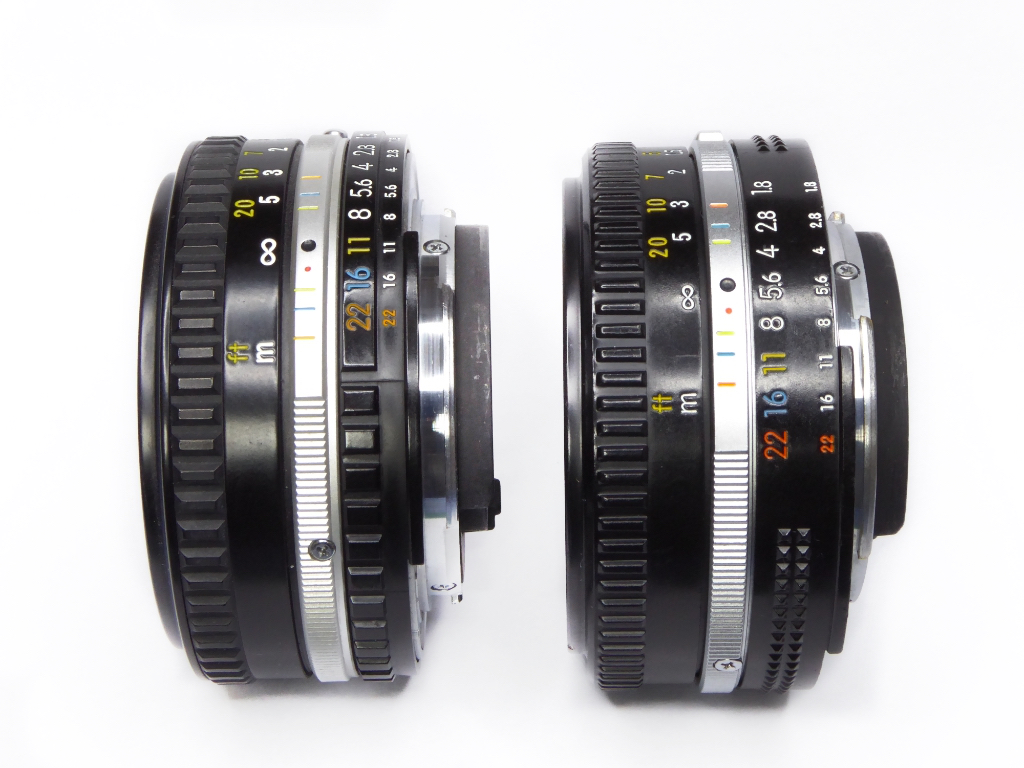 Nikon 50mm f1.8 E series and AiS