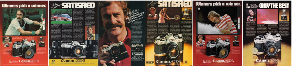 Canon AE-1 Advertisements