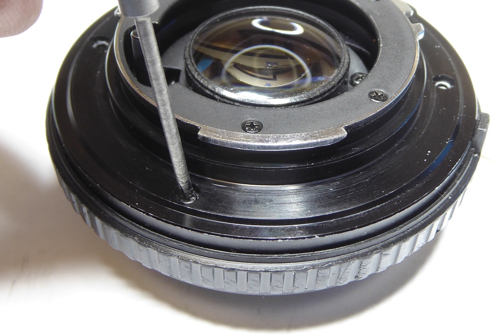 Replace lens mount screws