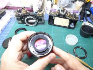 Nikon E Series Lens Repair - During rebuild