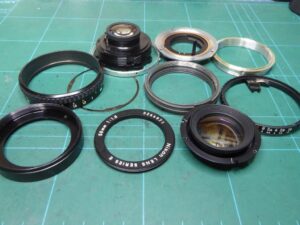 Nikon E Series Lens Repair - Stripped, cleaned and ready for assembly