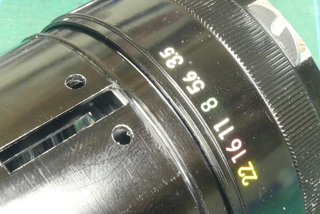 Replacing the aperture ring