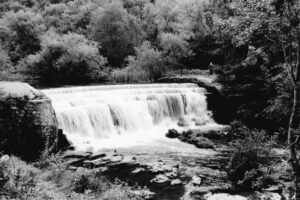 SAMPLE River Wye Nr Monsal Head Viaduct 50mm Ilford HP5